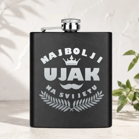 Najbolji ujak na svijetu - Pljoska – izdelek sa printom