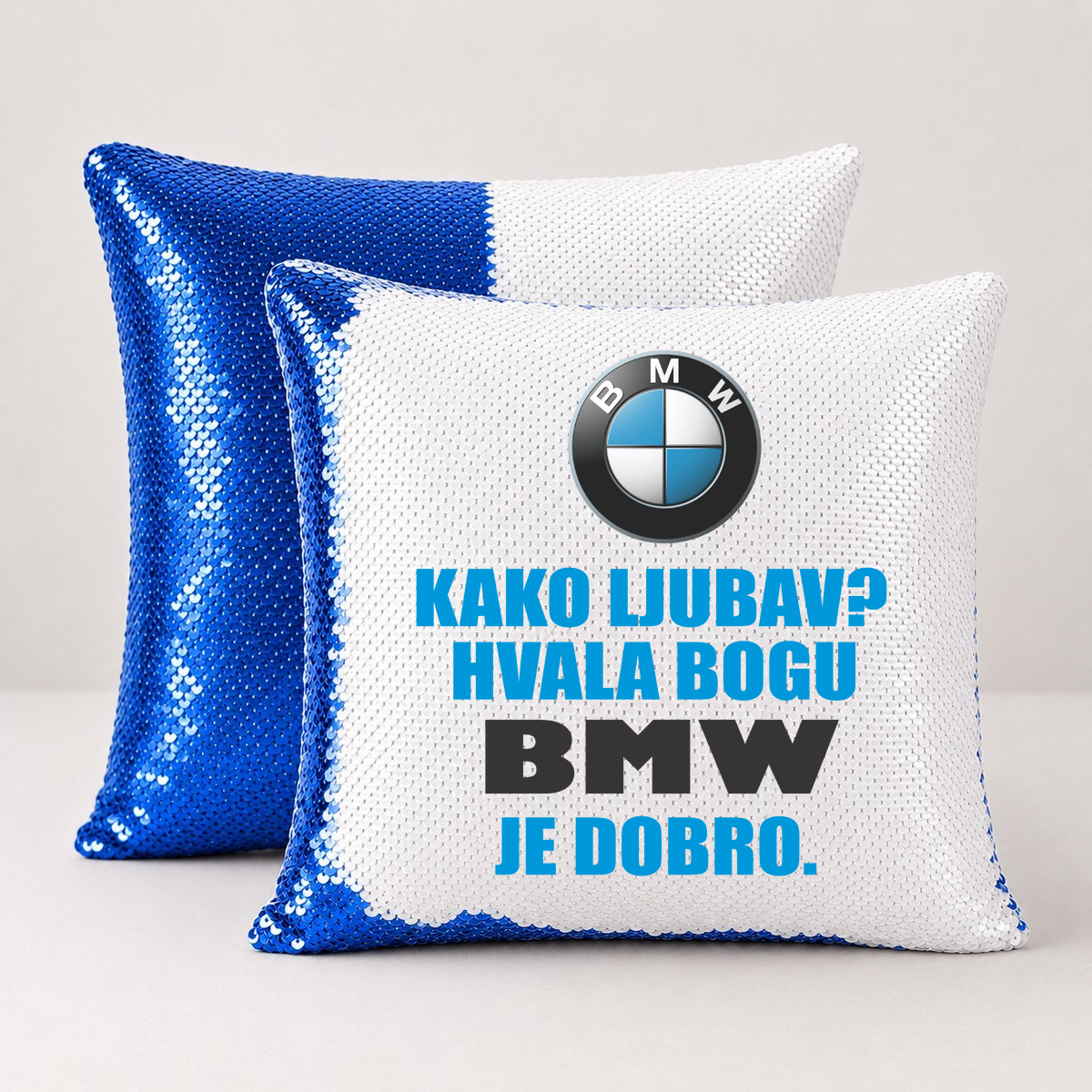 Kako ljubav? Hvala bogu BMW je dobro - Jastuk magični – prikaz proizvoda
